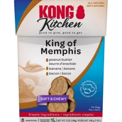 Kong Kitchen King of Memphis Peanut Butter, Banana & Bacon Soft & Chewy Treats For Dogs (7 oz)