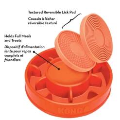 KONG Licks Mealtime Treat Toy & Slow Feeder For Dogs