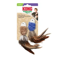 KONG Naturals Crinkle Fish Catnip Cat Toy, 2 pack