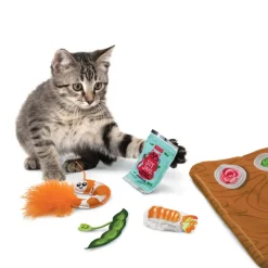 KONG Pull-A-Partz Sushi Catnip Cat Toys, 5 pack