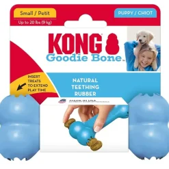 Kong Puppy Goodie Bone Chew Toy For Puppies- Small (assorted color)