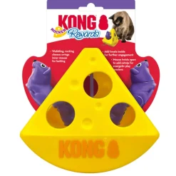 Kong Rewards Rocker Cheese Treat Dispenser Toy For Cats