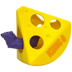 Kong Rewards Rocker Cheese Treat Dispenser Toy For Cats