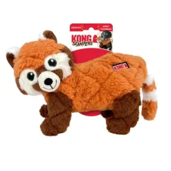 Kong Scampers Squeaky Toy For Dogs - Red Panda (Medium)