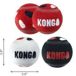 Kong Signature Sport Balls Toy For Dogs- Small (3 pack)