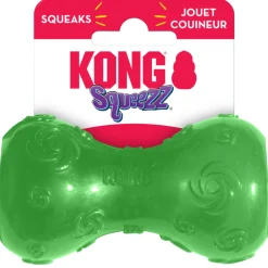 Kong Squeezz Dumbbell Toy For Dog-Small (color varies)