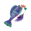 KONG Wrangler Angler Fish Cat Toy, Assorted Colors