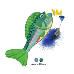 KONG Wrangler Angler Fish Cat Toy, Assorted Colors