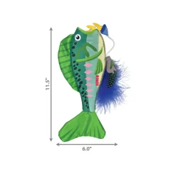 KONG Wrangler Angler Fish Cat Toy, Assorted Colors