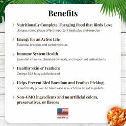Lafeber Tropical Fruit Nutri-Berries Bird Food (10 oz)