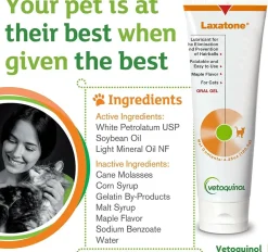Laxatone Gel Hairball Control for Cats (Maple Flavor)