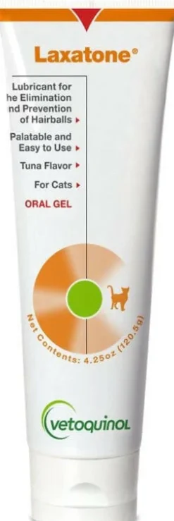 Laxatone Gel Hairball Control for Cats (Tuna Flavor), 4.25 oz tube