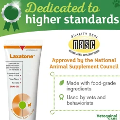 Laxatone Gel Hairball Control for Cats (Tuna Flavor), 4.25 oz tube