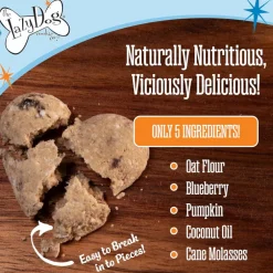 Lazy Dog Molasses Crisped Blueberry Oat Treat For Dogs (14 oz)