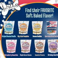 Lazy Dog Operation Drool Overload Blueberry & Peanut Butter Soft-Baked Treats For Dogs (5 oz)