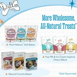 Lazy Dog Pup-PIE & Ice Cream Triple Berry Slice with Peanut Butter Treats for Dogs (5 oz)