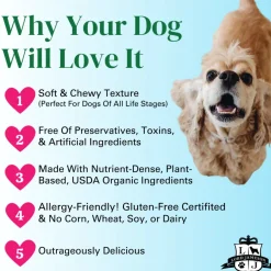 Lord Jameson Blue Bliss Organic Blueberry Soft & Chewy Treats for Dogs (6 oz)