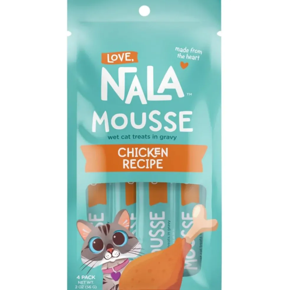 Love Nala Mousse Chicken Recipe Lickable Treats For Cats (0.5 oz tube x 4)