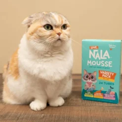 Love Nala Mousse Lickable Treats For Cats- Variety Pack (0.5 oz tube x 24)
