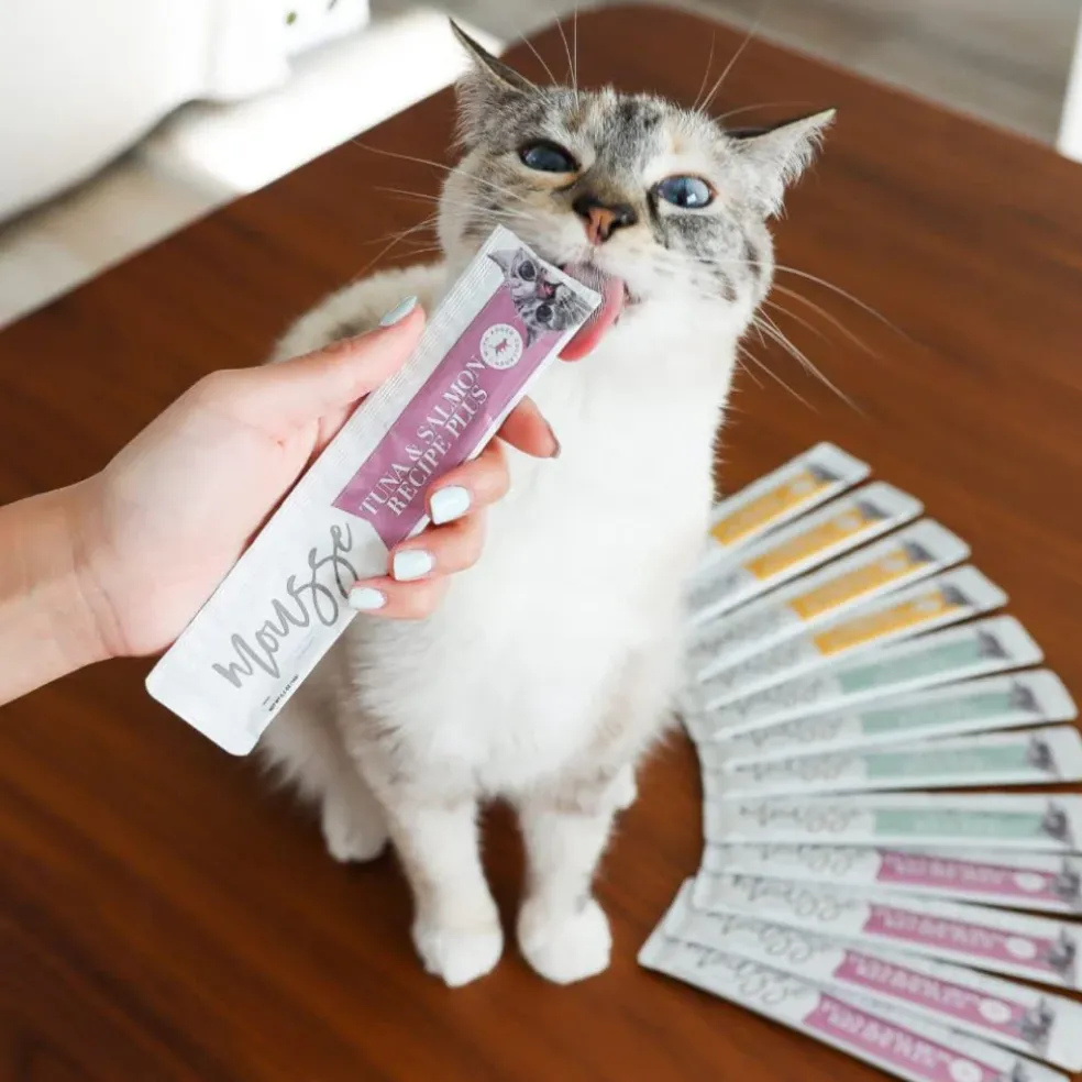 Love Nala Mousse Lickable Treats For Cats- Variety Pack (0.5 oz tube x 24)