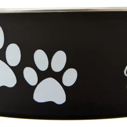 Loving Pets Classic Espresso Non-Skid Stainless Steel Pet Bowl