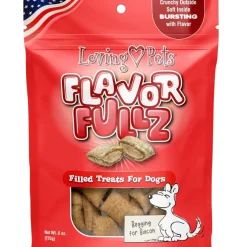 Loving Pets Flavorfullz Bacon Flavor Crunchy Filled Dog Treats (6 oz)