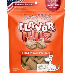 Loving Pets Flavorfullz Chicken Flavor Crunchy Filled Dog Treats (6 oz)