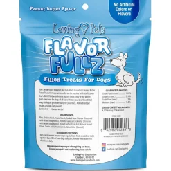 Loving Pets Flavorfullz Peanut Butter Flavor Crunchy Filled Dog Treats (6 oz)