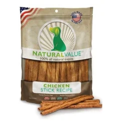 Loving Pets Natural Value Chicken Sticks Dog Jerky Treats (14 oz)