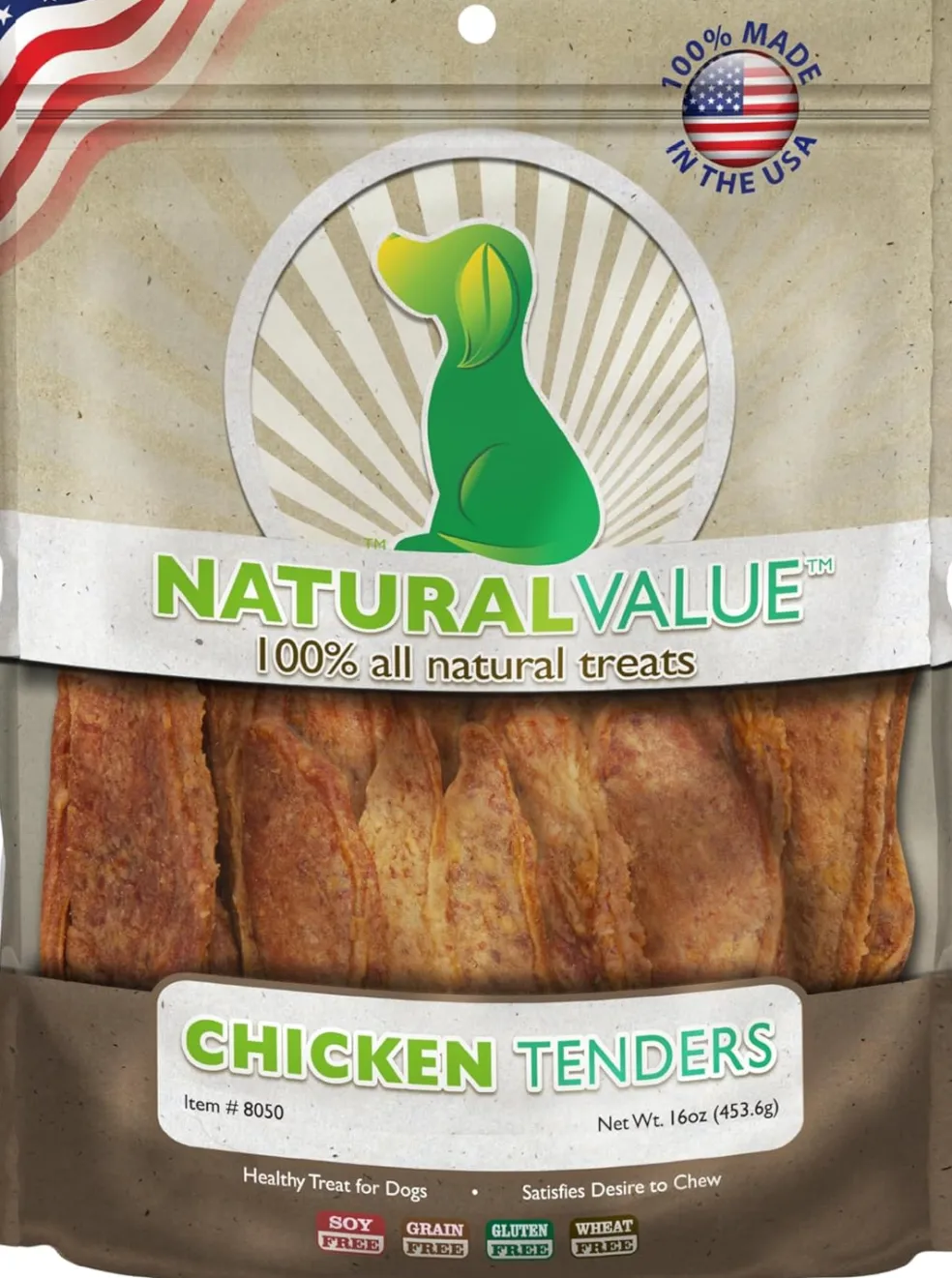 Loving Pets Natural Value Chicken Tenders Dog Treats (14 oz)