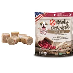 Loving Pets Totally Grainless Chicken & Cranberry Recipe Sausage Bites Dog Treats (6 oz)
