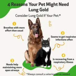 Lung Gold - Lower Respiratory Tract Support for Dogs (2 oz)