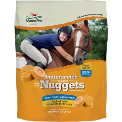 Manna Pro Butterscotch Bite-Sized Nugget Treats for Horses (4 lb)
