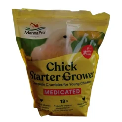 Manna Pro Chick Starter Grower Medicated Crumbles (5 lb)