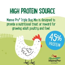 Manna Pro Farmhouse Favorites Triple Bug Mix Poultry Treat (2 lb)