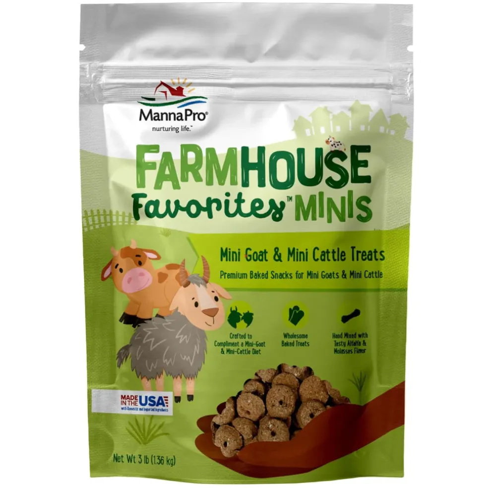 Manna Pro Farmhouse Favorites Treats For Mini Goat & Mini Cattle (3 lb)
