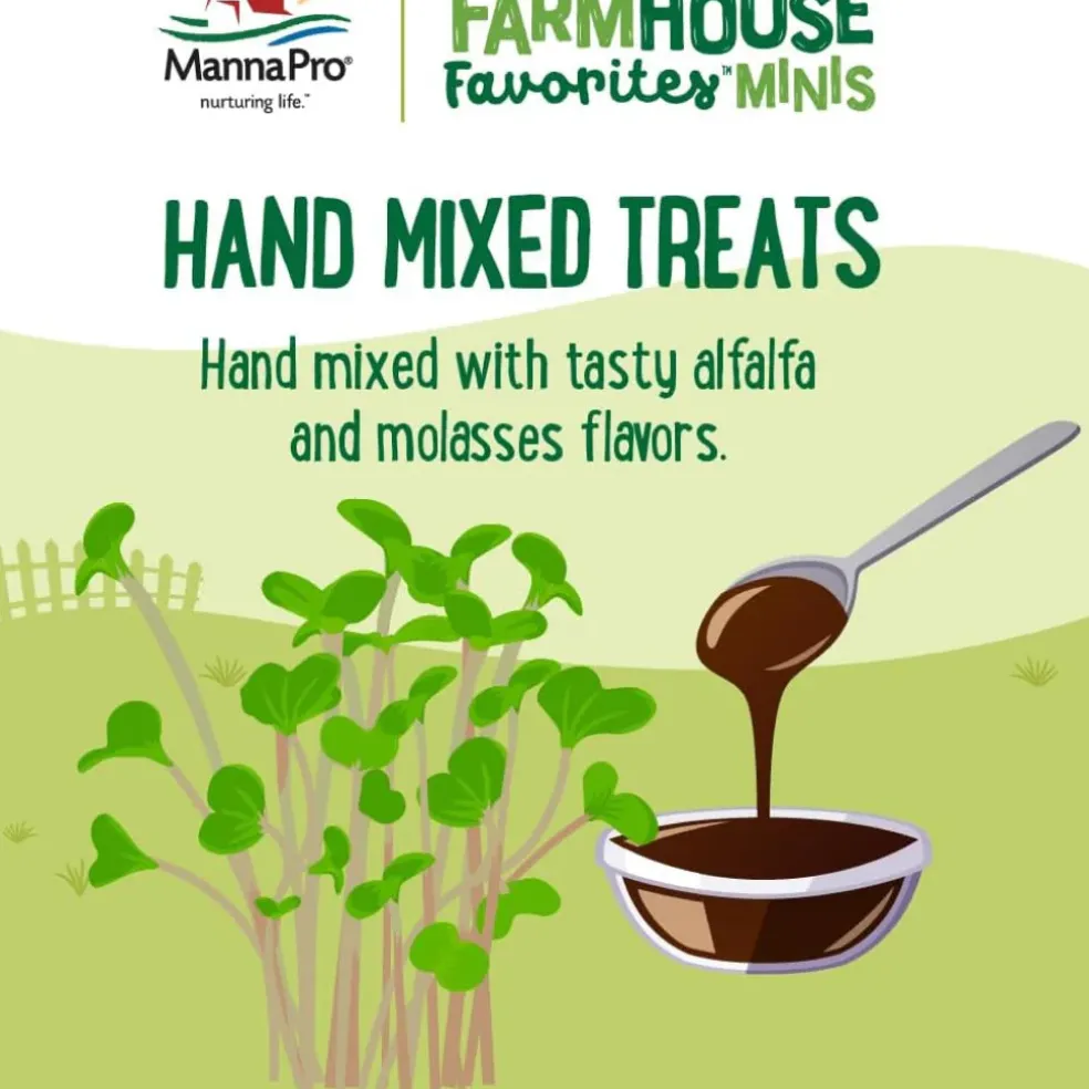 Manna Pro Farmhouse Favorites Treats For Mini Goat & Mini Cattle (3 lb)