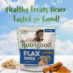 Manna Pro Nutrigood Flax Snax Cinnamon Treats for Horses (3.2 lb)