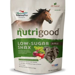 Manna Pro Nutrigood Low Sugar Apple Snax Treats for Horses (4 lb)