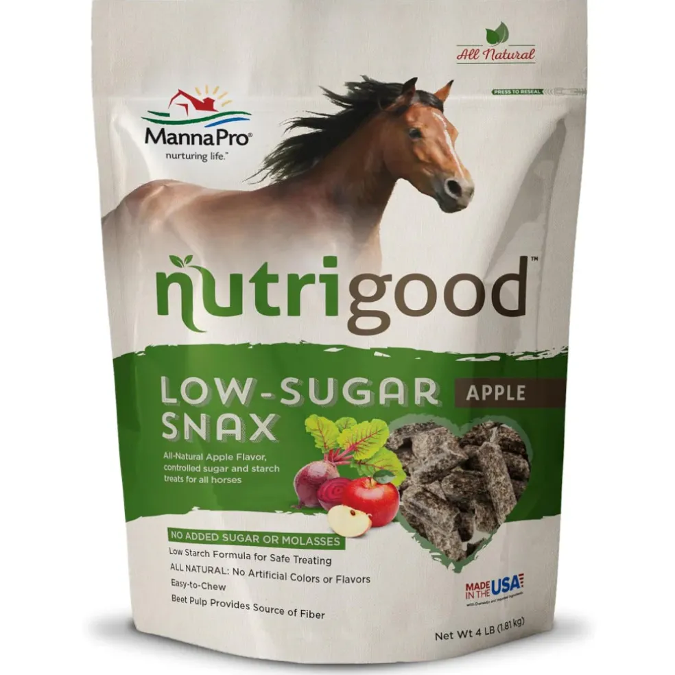 Manna Pro Nutrigood Low Sugar Apple Snax Treats for Horses (4 lb)