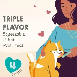 Meowee! Savory Spoonables with Duck, Beef & Rabbit Lickable Treat For Cats