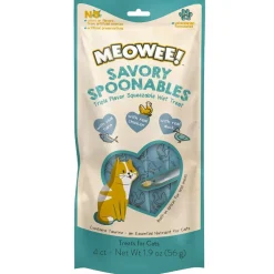Meowee! Savory Spoonables with Tuna, Chicken & Duck Lickable Treats For Cats