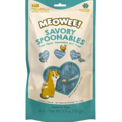 Meowee! Savory Spoonables with Tuna, Chicken & Duck Lickable Treats For Cats