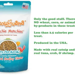 Meowijuana Crunchie Munchies Seafood Medley Flavor Catnip Treats (3 oz)