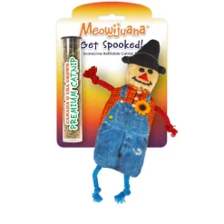 Meowijuana "Get Spooked" - Scarecrow Fillable Catnip Toy For Cats