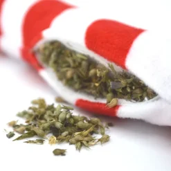 Meowijuana Get Twisted Candy Cane Fillable Catnip Toy
