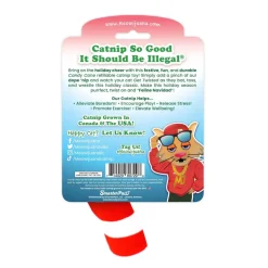 Meowijuana Get Twisted Candy Cane Fillable Catnip Toy