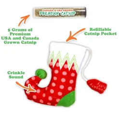 Meowijuana Refillable Get Stuffed Stocking Catnip Toy