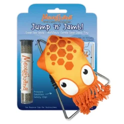 Meowijuana Refillable Jump 'n' Jamb Deep Sea Squid Hanging Cat Toy