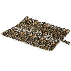 Meow Town ThermaPet Cat Mat Leopard Brown